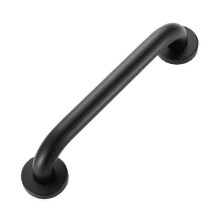 Set of 2 Black Tubular Barn Door Handles for Sliding Doors and Garage Doors, Heavy-Duty Grab Bar for Easy Grip