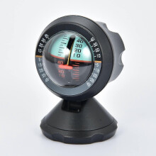 Car Inclinometer Tilt Gauge Level Indicator Road Safety Instrument, Compact Black 55 x 56 x 59.5 mm