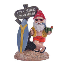 Ulkopuutarha-patsas Puutarhakoriste Surfer Gnome Resin -patsas nurmikon pation sisustukseen