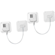 (Whitex2pcs, 29X7cmx2pcs) Kühlschrank-Passwortschloss, digitales Schubladenschloss, Sicherheitsschlösser für Vorratsschränke für Kinder, Weiß