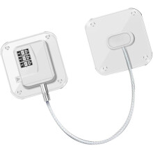 (White, 29X7cm) Kühlschrank-Passwortschloss, digitales Schubladenschloss, Sicherheitsschlösser für Vorratsschränke für Kinder, Weiß