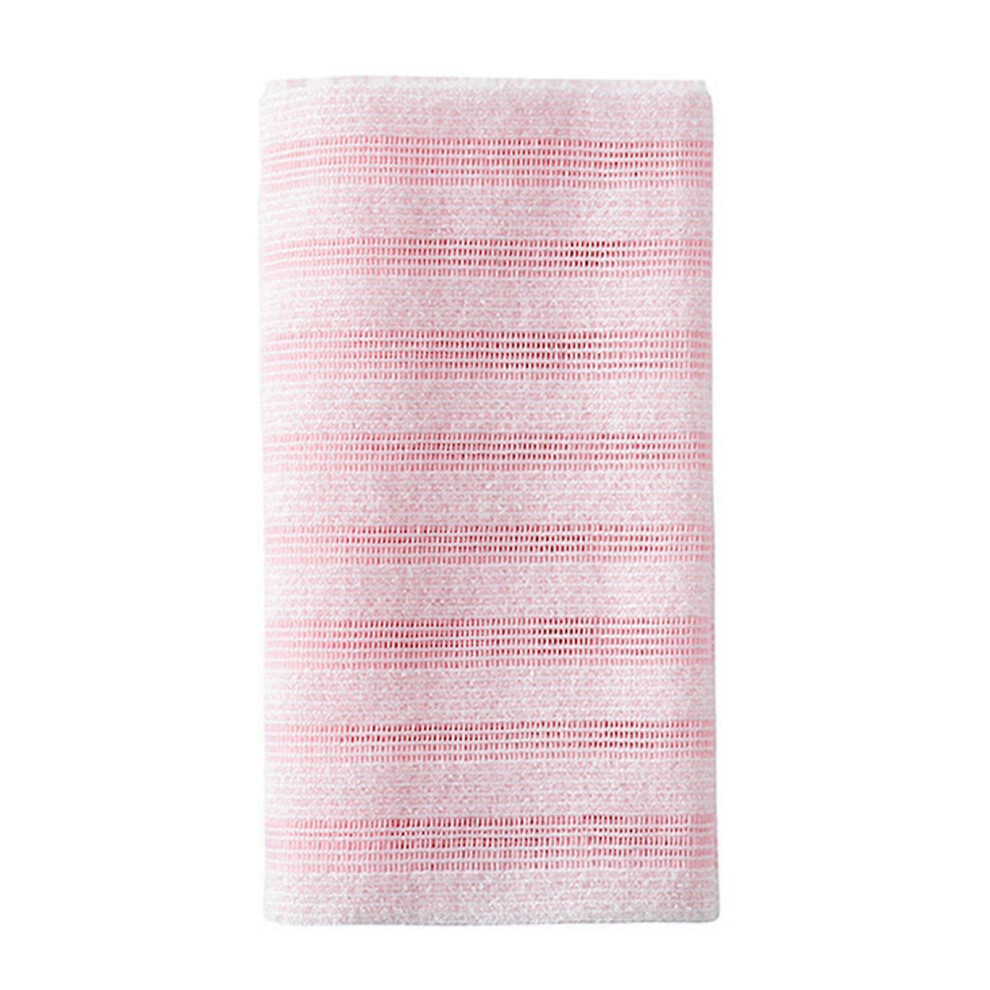 (Pink, Stripe) African Exfoliating Net Sponge 100cm Durable Loofah for Body Scrub and Shower