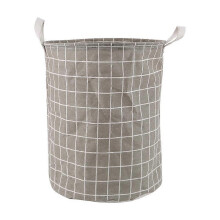 Panier à linge pliable à cordon, gris, 35x45 cm, panier de rangement en tissu léger pour vêtements