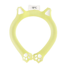 (Yellow) Neck Cooling Tube, Reusable Physical Cooling Neck Wraps for Hot Weather, Portable Wearable Neck Cooler for Outdoor Camping Running Hiking