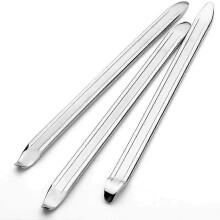 3 pièces 30 cm leviers de pneu en acier au manganèse, outils de réparation chromés à Double tête pour motos, véhicules