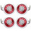 Ρυμουλκούμενο πίσω φρένο φρένων στροφής, 4 Pack 19 LED 12V/24V για Truck Van Caravan, 1