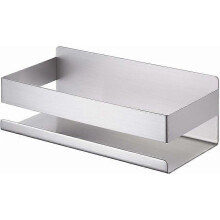 No Drill Shower Shelf, Bathroom Wall Shelf, Shower Storage Rack, SUS304 Brushed Stainless Steel, Rust Resistant, Durable