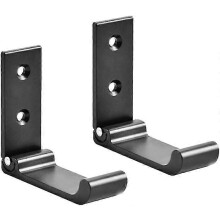 2er-Pack faltbare Kopfhörer-Wandhaken aus Aluminium, unsichtbare Haken für Kleidung, Küche, Badezimmer, Büro, Wohnzimme