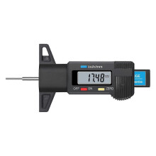 Digitálny merač hĺbky dezénu pneumatiky 0-25 mm, palcový merač dezénu pneumatiky s veľkým LCD displejom, ručný nástroj
