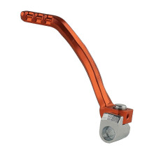 Palanca de arranque de motocicleta de aleación de aluminio naranja, resistente a la corrosión, 150 mm de longitud, piez