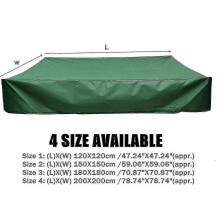 Zandbakafdekking 150 x 150 x 20 cm, Oxford-stof trekkoord, waterdicht, UV-bestendig Outdoor tuinbescherming