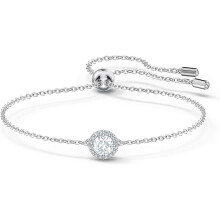 Armband- und Halsketten-Schmuckkollektion, rhodiniert, klarer Kristall mit eleganter Geschenkpräsentation
