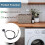 Washing Machine Balance Sensor, Durable Black Plastic 3D Sensor for Front Load Washer Accessory 5