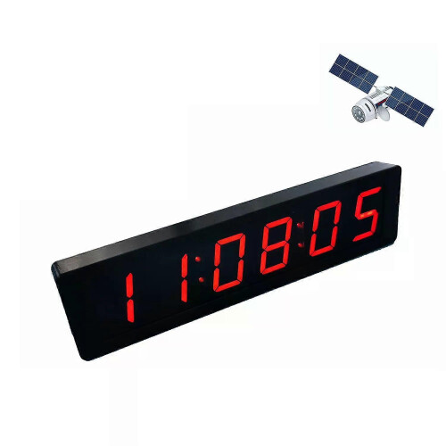 12 6-Bit Clock LED Digital Electronic Clock with Second Display, Alarm, Temperature, GPS, Beidou, Automatic Timing, Type