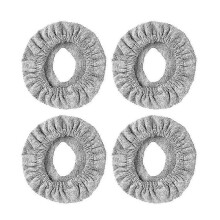 (Grey) CPAP Mask Liners, 4-Pack Reusable Cotton Covers, Compatible with ResMed & Philips Masks for Stability and Comfort