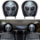 Car Accessories Alien Face Headrest Protectors Universal Machine 6