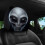 Car Accessories Alien Face Headrest Protectors Universal Machine 8