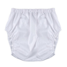 (XL) Reusable Leakproof High Waist TPU Incontinence Underwear Pants for Adults, White