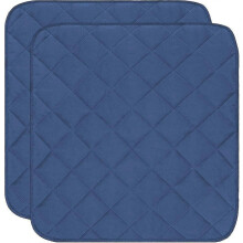 (Dark Blue) Washable Waterproof Incontinence Chair Seat Protector, 22x21in Quilted Reusable Pad for Car Seat Wheelchair Sofa Baby Care Pet Use