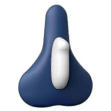 (Blue White) Tréner svalov panvového dna, 4 režimy masážneho vankúša na opravu, nabíjateľný cez USB, PVC a silikón, čierno-modro-sivý