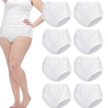 (Black, XL) Plastic Pants Waterproof Diaper Cover for Incontinence, Postpartum & Elderly Care
