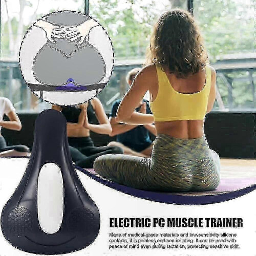 (Blue, basic) Beckenbodentrainer, USB-aufladbar, 4 Massageprogramme, PVC und Silikagel, Schwarz, Blau, Grau 1