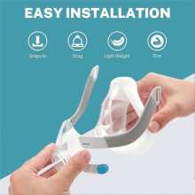 (M) Replacement Nasal Mask Cushion M Size, compatible with AirFit F20, Soft Silicone Anti-Leak, 3-Pack