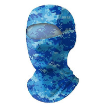 (Blue, Camouflage Blue) Breathable Ice Silk Cycling Balaclava, Adjustable Sun Protection Face Mask for Outdoor Sports, 40g Lightweight