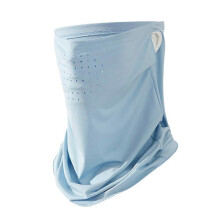 (blue) Sonnenschutzmaske aus Eisseide, UV-Gesichts- und Nackenschutz, Polyester, 29 x 29 cm, für Radfahren und Outdoor-Aktivitäten