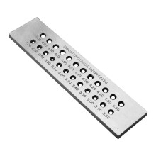 (Round 2.7 5.0 second) Wire Drawing Plate, Steel Jewelry Wire Drawing Tool, Round Holes Wire Shaping Tool for Jewelers Crafters Students