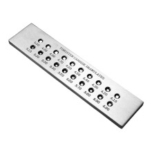 (Quadrangle 3.1 5.0 t) Wire Drawing Plate, Steel Jewelry Wire Drawing Tool, Round Holes Wire Shaping Tool for Jewelers Crafters Students
