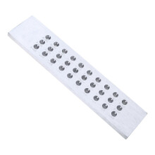 (Rectangular 0.55 3.0) Wire Drawing Plate, Steel Jewelry Wire Drawing Tool, Round Holes Wire Shaping Tool for Jewelers Crafters Students