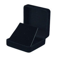 (Black) Velvet Display Box Jewelry Organizer, Scratch Resistant, 2.56x2.68x1.10 Inch, for Brooches, Badges, Medals, Commemorative Coins