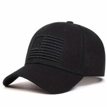 (Color1610) Czapka z daszkiem bawełniana męska taktyczna wojskowa czapka typu dad hat z amerykańską flagą USA hip-hopowa sportowa czapka trucker