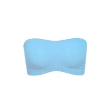 (blue, XL) Damen-Bandeau-BH, trägerlos, nahtlos, atmungsaktiv, lichtundurchlässig, Nylon-Spandex, verschiedene Größen