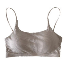 (Black Free Size) Reggiseno U Back da donna, in cotone, senza ferretto e imbottito, ideale per l'uso quotidiano, allenamenti a casa, palestra e sport.