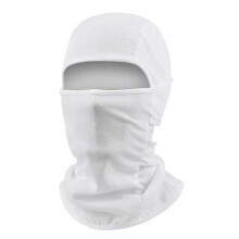 (B-white) Balaclava Ski Mask, Distressed Knitted Full Face Windproof Warm Mask for Skiing Hiking Hunting, Unisex Adult One Size