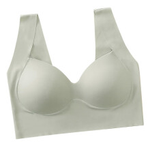 (Green, Free Size) BH mit breiten Trägern, nahtloser U-förmiger Push-up-BH, 3D-Cup-Nylon-BH für Alltag und Sport