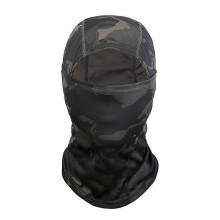 (E) Kominiarka z pełnym kapturem na twarz, unisex, poliester, do jazdy na rowerze, taktyczna, airsoft, 40 cm x 26 cm
