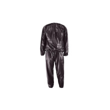 (Black, S) Traje de sauna para hombres y mujeres, ajustable transpirable, aislamiento térmico, varios tamaños, color negro y plata