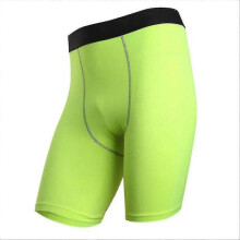 (Green, L) Mallas y pantalones cortos deportivos para niños, ideales para gimnasio, fitness y correr.