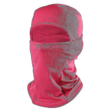 (Rose Red) Balaclava for Skiing Cycling Motorcycle Compatible with Flying Tiger Headgear Baiku Silk Mesh