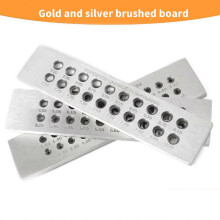 (Semicircular 3.1 5.0) Wire Drawing Plate, Steel Jewelry Wire Drawing Tool, Round Holes Wire Shaping Tool for Jewelers Crafters Students