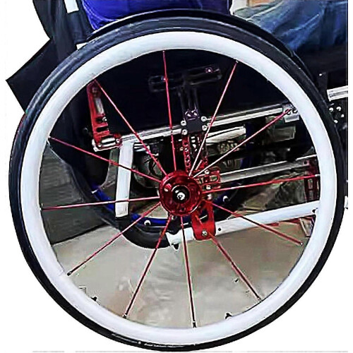 (cream) Capa de roda de cadeira de rodas em silicone alimentar, Compatível com todas as marcas, 20 polegadas 48-49 cm, antiderrapante resistente