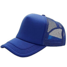 (Navy Blue) Męska czapka z daszkiem z siateczki, regulowana, poliestrowa, swobodna, 54-60 cm, kolor jak na zdjęciu