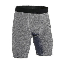 (Gray, XL) Sportliche Kompressions-Tights für Herren, ideal für Fitnessstudio, Laufen und Sport – hohe Elastizität