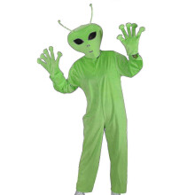 (adult, XXL) Halloween Alien ET -asu Vihreä Cosplay-setti Asusteilla