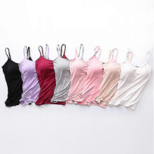 (Green, XL) Canotta da donna con reggiseno incorporato, imbottita, vestibilità aderente, senza maniche
