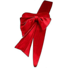 (XL) Conjunto de lencería roja para mujer, ropa interior sexy con lazo, poliéster, para ocasiones especiales.