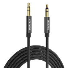 Eseekgo 1.2M Braided 3.5mm to 3.5mm Aux Cable — Gold-Plated, Tangle-Free Stereo Audio Cord